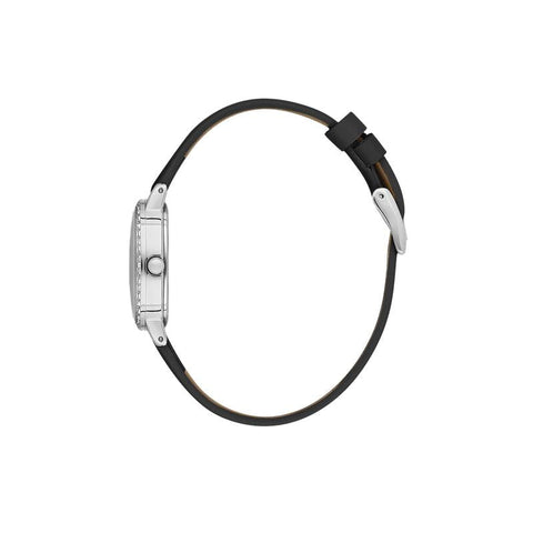 The Watch Boutique Daniel Klein Ladies Black Leather MOP Dial Watch