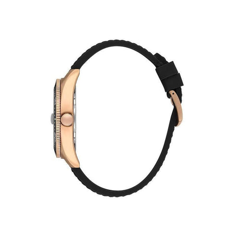 The Watch Boutique Daniel Klein Men’s Rose Gold-Tone Diver-Inspired Watch with Black Dial