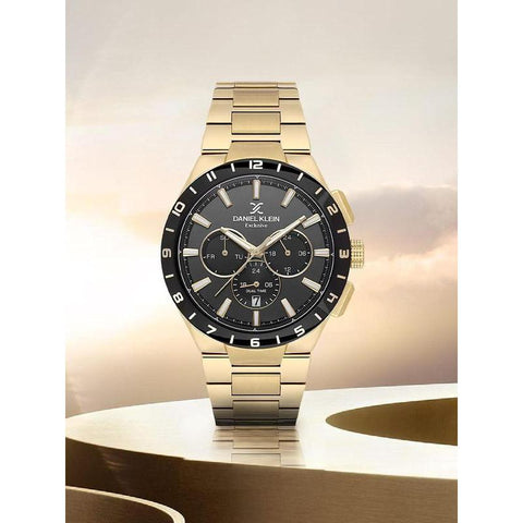The Watch Boutique Daniel Klein Men's Round Quartz Watch with Black Dial