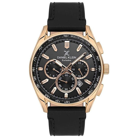 The Watch Boutique Daniel Klein Men's Round Quartz Watch with Black Dial