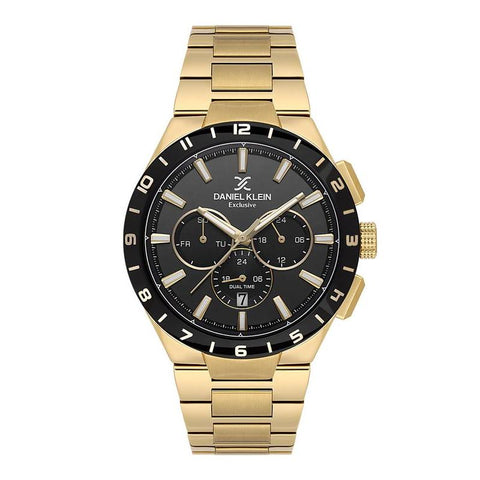 The Watch Boutique Daniel Klein Men's Round Quartz Watch with Black Dial