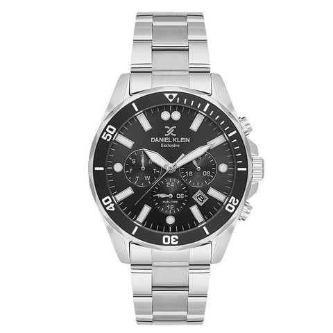 The Watch Boutique Daniel Klein Men's Round Quartz Watch with Black Dial