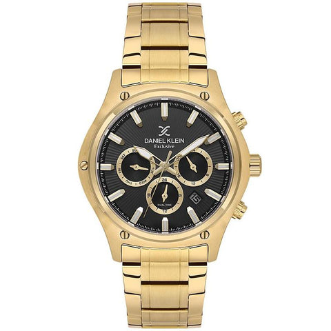 The Watch Boutique Daniel Klein Men's Round Quartz Watch with Black Dial