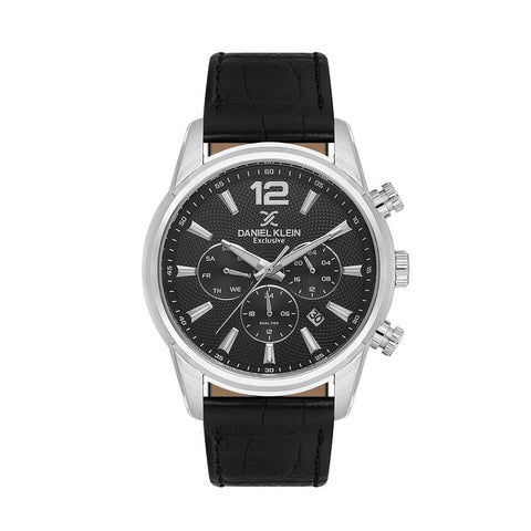 The Watch Boutique Daniel Klein Men's Round Quartz Watch with Black Dial