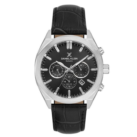 The Watch Boutique Daniel Klein Men's Round Quartz Watch with Black Dial