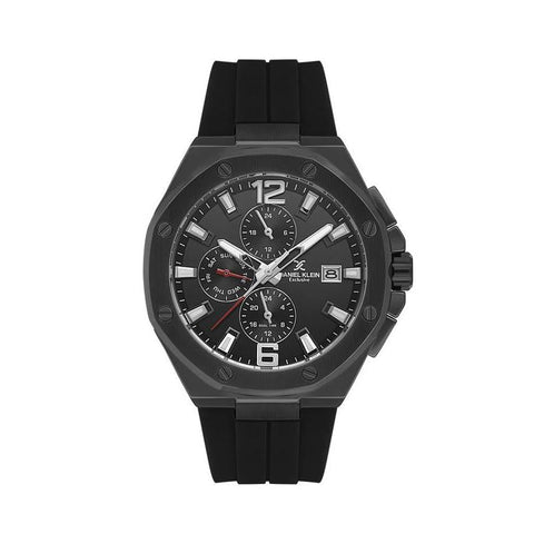 The Watch Boutique Daniel Klein Men's Round Quartz Watch with Black Dial
