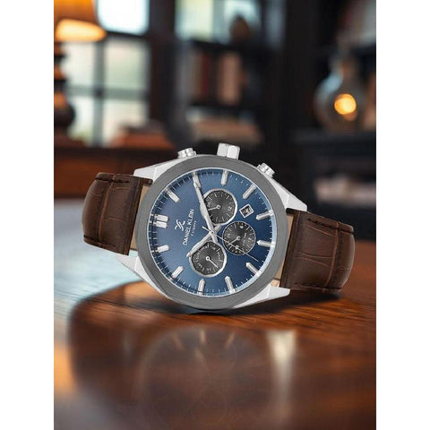 The Watch Boutique Daniel Klein Men's Round Quartz Watch with Blue Dial