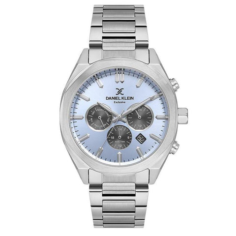 The Watch Boutique Daniel Klein Men's Round Quartz Watch with Blue Dial
