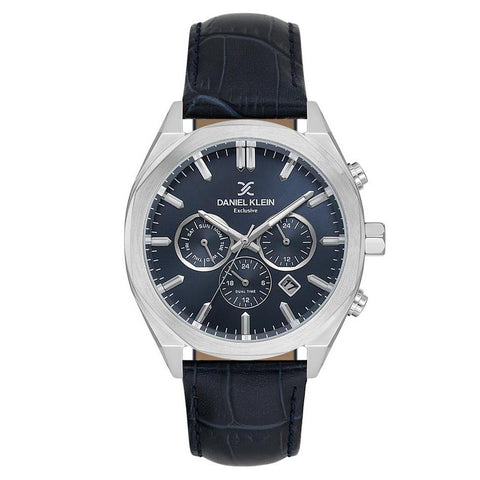The Watch Boutique Daniel Klein Men's Round Quartz Watch with Blue Dial