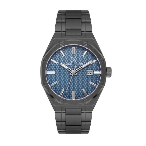 The Watch Boutique Daniel Klein Men's Round Quartz Watch with Blue Dial