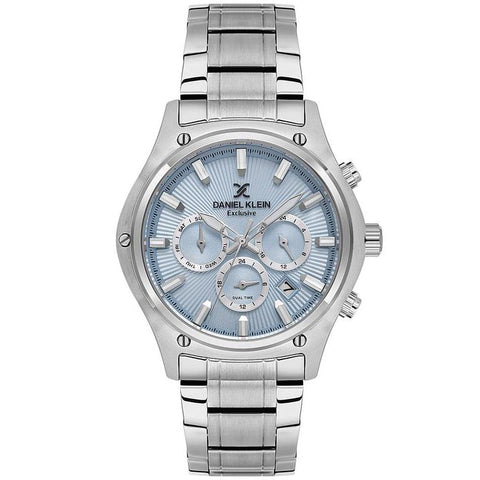 The Watch Boutique Daniel Klein Men's Round Quartz Watch with Blue Dial