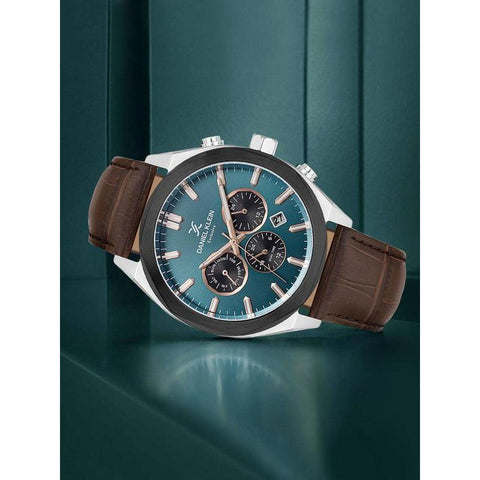 The Watch Boutique Daniel Klein Men's Round Quartz Watch with Green Dial