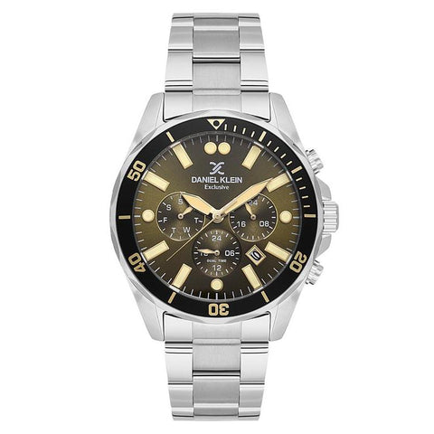 The Watch Boutique Daniel Klein Men's Round Quartz Watch with Green Dial
