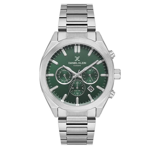 The Watch Boutique Daniel Klein Men's Round Quartz Watch with Green Dial