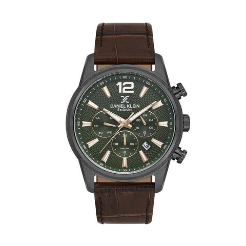 The Watch Boutique Daniel Klein Men's Round Quartz Watch with Green Dial