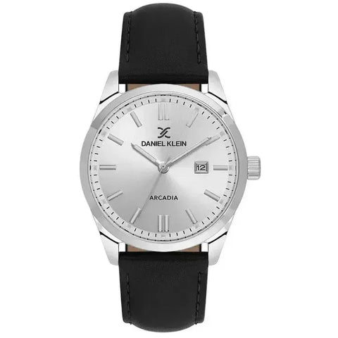 The Watch Boutique Daniel Klein Men's Round Quartz Watch with Silver Dial