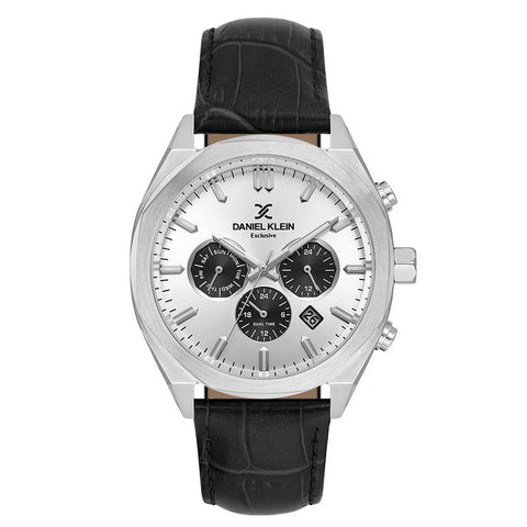 The Watch Boutique Daniel Klein Men's Round Quartz Watch with Silver Dial