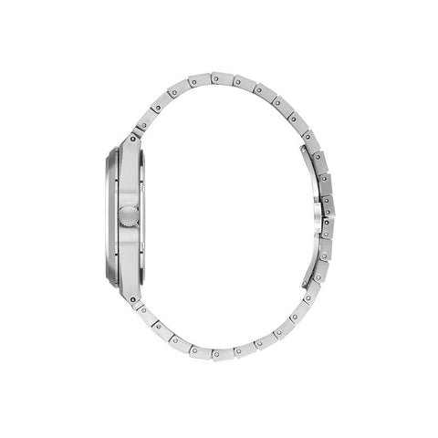 The Watch Boutique Daniel Klein Men’s Silver Stainless Steel Watch with Ice Blue Dial
