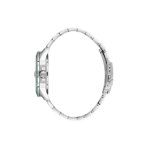 The Watch Boutique Daniel Klein Men’s Stainless Steel Sports Watch with Green Textured Dial