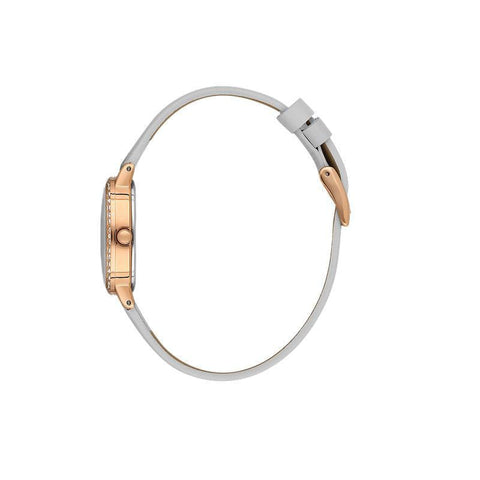 The Watch Boutique Daniel Klein Premium Gold Tone White Leather Watch