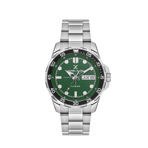 Daniel Klein Premium Men's Round Quartz Watch with Green Dial