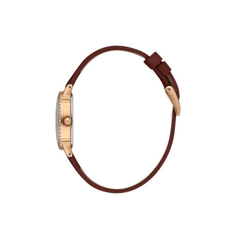 The Watch Boutique Daniel Klein Premium Rose Gold Tone Brown Leather Watch