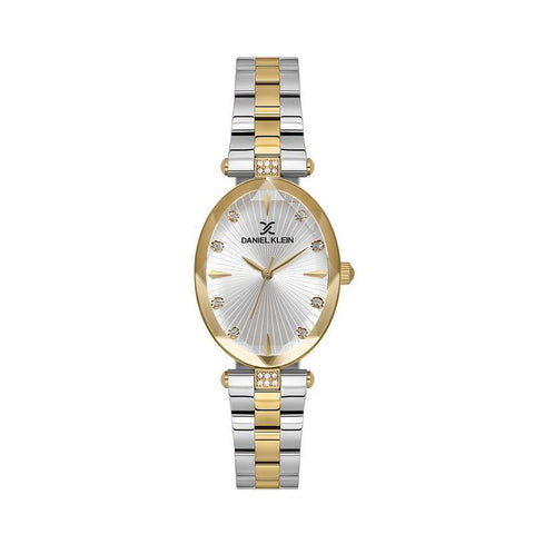 The Watch Boutique Daniel Klein Premium Women's Oval Quartz Watch with Grey Dial