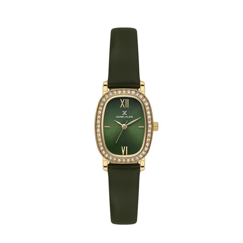 The Watch Boutique Daniel Klein Premium Women's Oval Watch with Green Dial