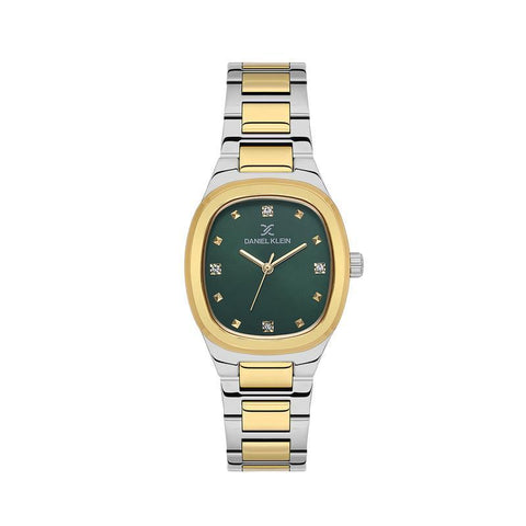 The Watch Boutique Daniel Klein Premium Women's Rectangular Quartz Watch with Green Dial