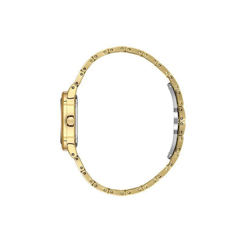 The Watch Boutique Daniel Klein Women’s Gold Stainless Steel Watch with Cushion Case