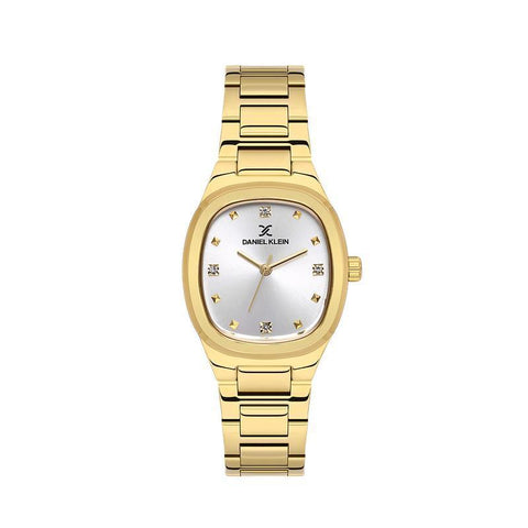 The Watch Boutique Daniel Klein Women’s Gold Stainless Steel Watch with Cushion Case