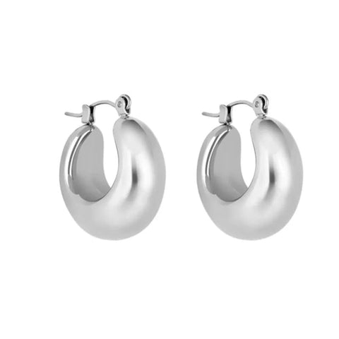The Watch Boutique Daniel Klein Women's Hoop Earrings Silver