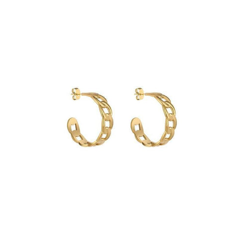 The Watch Boutique Daniel Klein Women's Hoop Earrings Gold