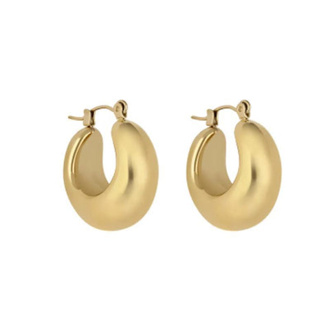 The Watch Boutique Daniel Klein Women's Hoop Earrings Gold