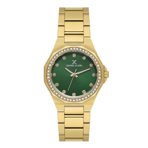 The Watch Boutique Daniel Klein Women's Round Quartz Watch with Green Dial