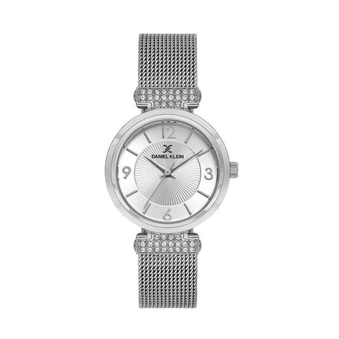 The Watch Boutique Daniel Klein Women’s Silver Mesh Bracelet Watch