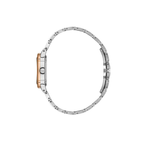 The Watch Boutique Daniel Klein Women’s Silver & Rose Gold Two-Tone Watch with Cushion Case