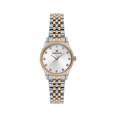 The Watch Boutique Daniel Klein Women’s Silver & Rose Gold Two-Tone Watch
