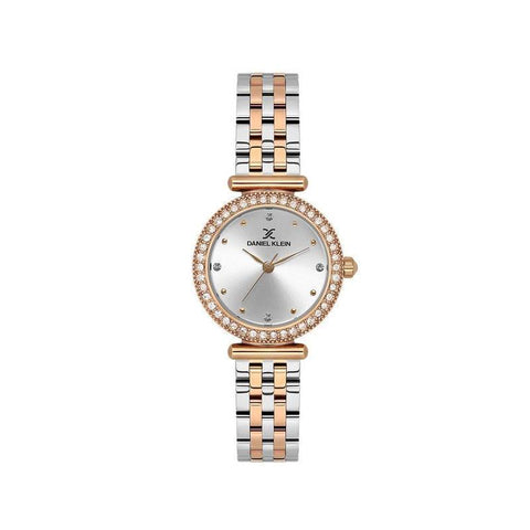 The Watch Boutique Daniel Klein Women’s Two-Tone Crystal Bezel Bracelet Watch