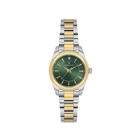 The Watch Boutique Daniel Klein Women’s Two-Tone Silver & Gold Watch with Green Dial