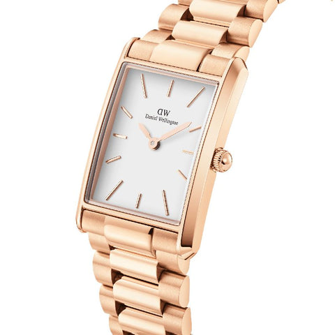 The Watch Boutique Daniel Wellington Bound 3-Link Rose Gold Watch 32x22mm