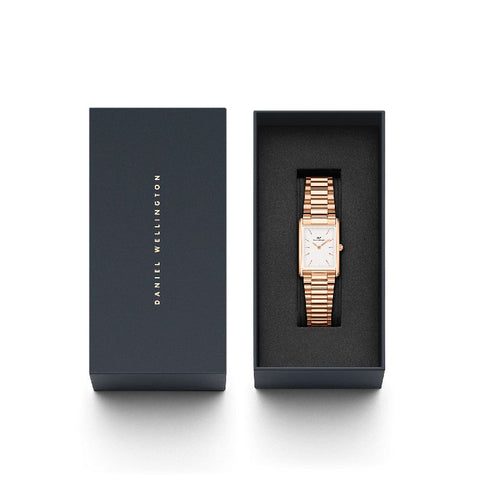 The Watch Boutique Daniel Wellington Bound 3-Link Rose Gold Watch 32x22mm