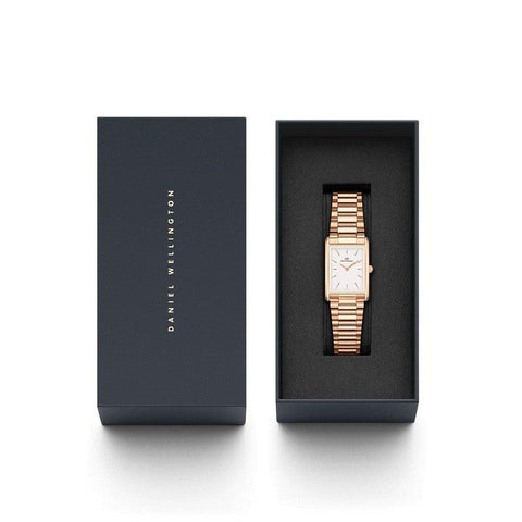 The Watch Boutique Daniel Wellington Bound 3-Link Rose Gold Watch 35x24mm