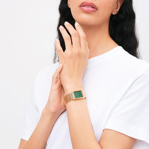 The Watch Boutique Daniel Wellington Bound 9-Link Emerald Sunray Rose Gold Watch