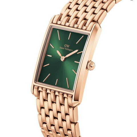 The Watch Boutique Daniel Wellington Bound 9-Link Emerald Sunray Rose Gold Watch