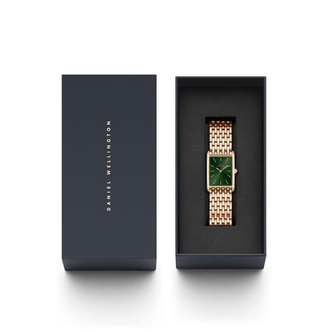 The Watch Boutique Daniel Wellington Bound 9-Link Emerald Sunray Rose Gold Watch