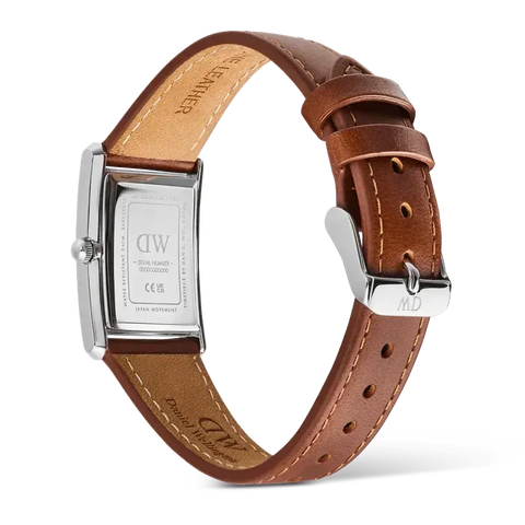 The Watch Boutique Daniel Wellington Bound Light Brown Arctic Guilloché Silver Watch