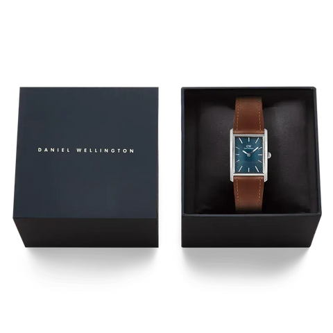 The Watch Boutique Daniel Wellington Bound Light Brown Arctic Guilloché Silver Watch