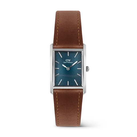 The Watch Boutique Daniel Wellington Bound Light Brown Arctic Guilloché Silver Watch