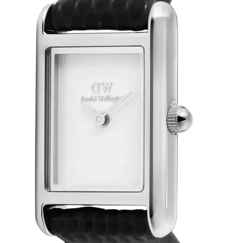 The Watch Boutique Daniel Wellington Bound Mini Black Lizard Silver Watch